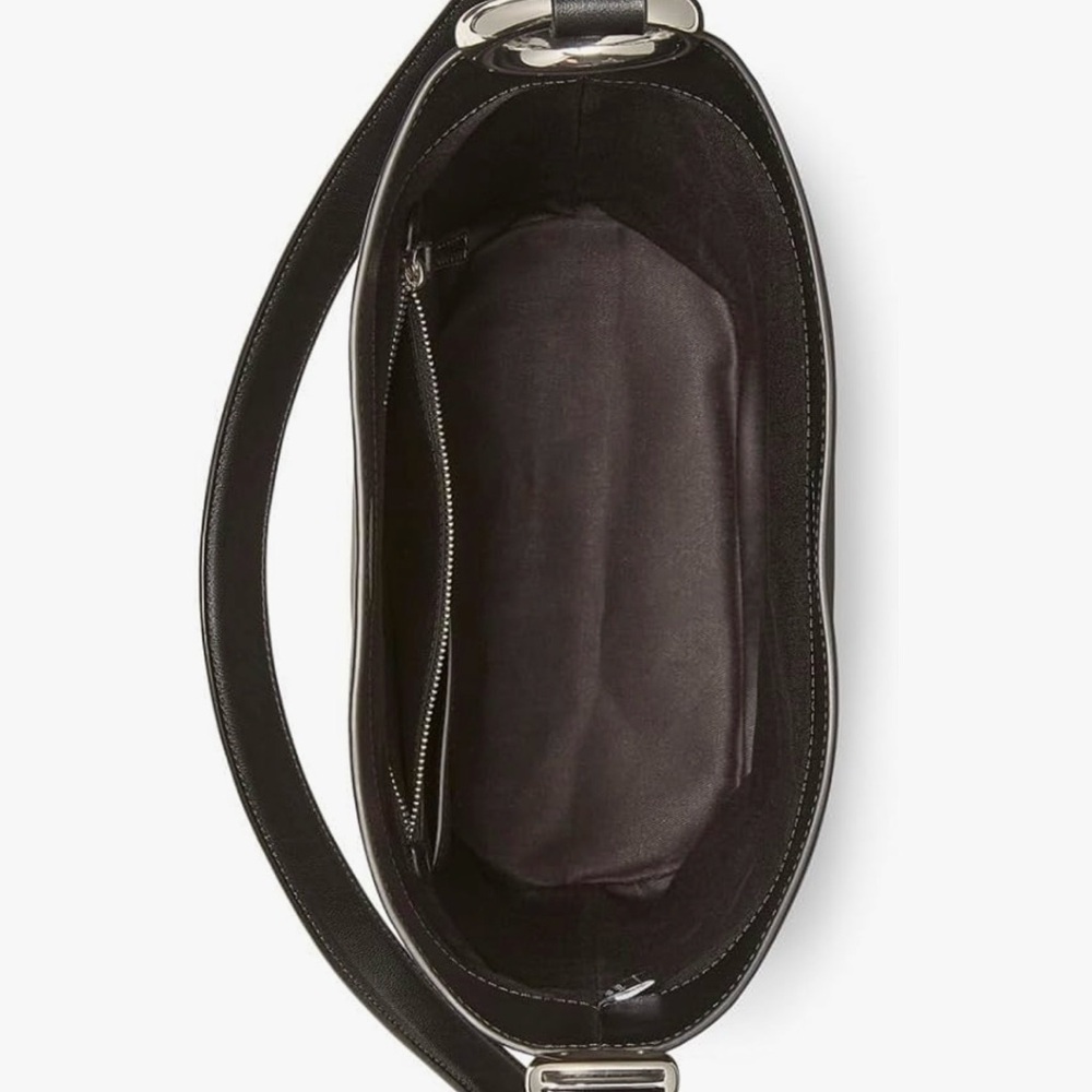 Classic Black Leather Kate Spade Bucket Bag - Sleek Everyday Bag - Picture 14 of 14